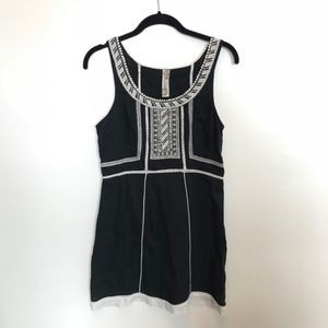 Free People | Black Embroidered Sleeveless Dress